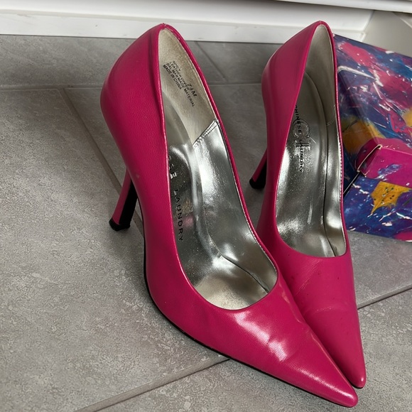 Fuchsia High Heels size 7.5 - Picture 6 of 7